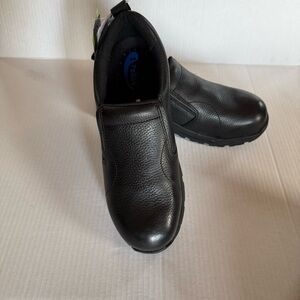 S Fellas Bearcat Comp Toe Men's Black Slip-On Loafers Size 9.5